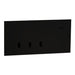 clipsal solis t 3 gang grid plate with cover frame ebony aluminium  1043TUA EA