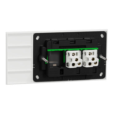 1042PA ZW  clipsal solis 2 gang switch zen white