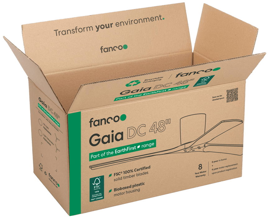 Fanco Gaia Ceiling Fan box