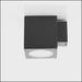 Porter TRI Colour LED Large Square Fixed Down Wall Light Aluminium Black Video