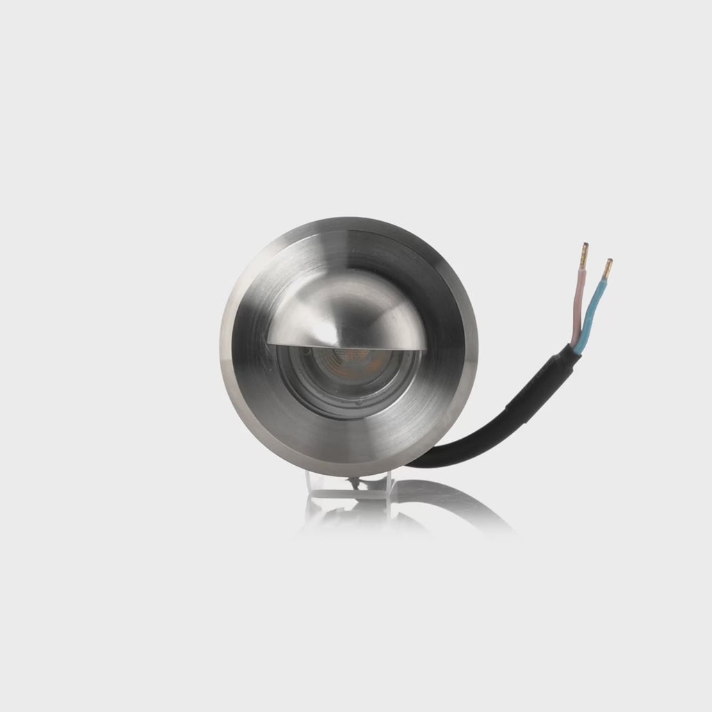 Havit Lokk Recessed LED Wall Light with Eyelid Stainless Steel Video