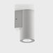 Aries Aluminium 5 Colour LED Fixed Down Wall Light Aluminium White Video