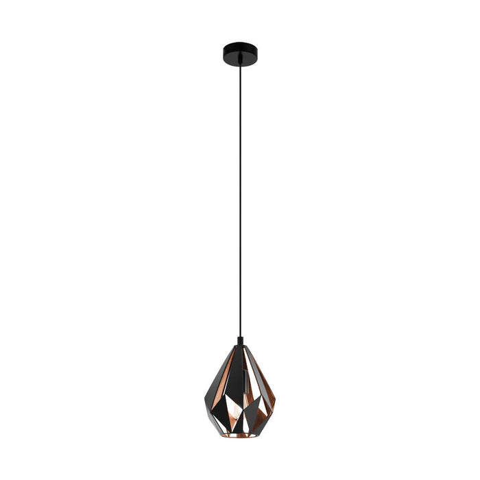 Carlton - Small Geometric Steel Pendant Light